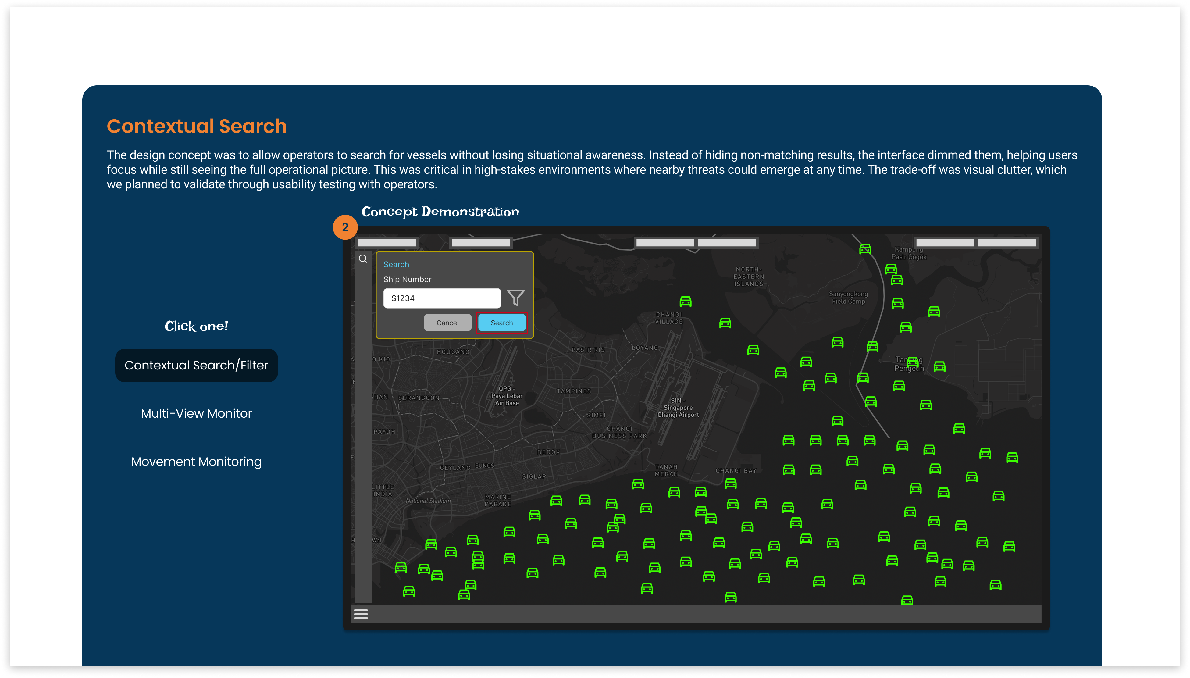 Description of final mockup